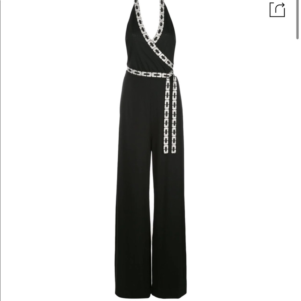 Swarovski-embellished Jumpsuit In Black